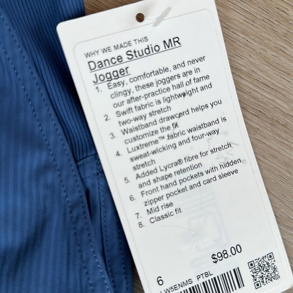 Lululemon Dance Studio Mid-Rise Jogger
Pitich blue - Picture 6 of 8